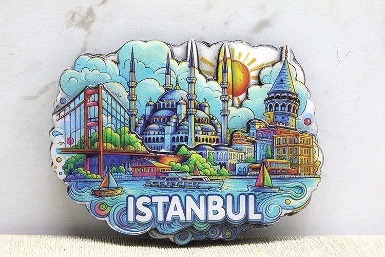 Ahşap İstanbul Temalı Magnet Alk4361 Ahşap İstanbul Temalı Magnet Alk4361
