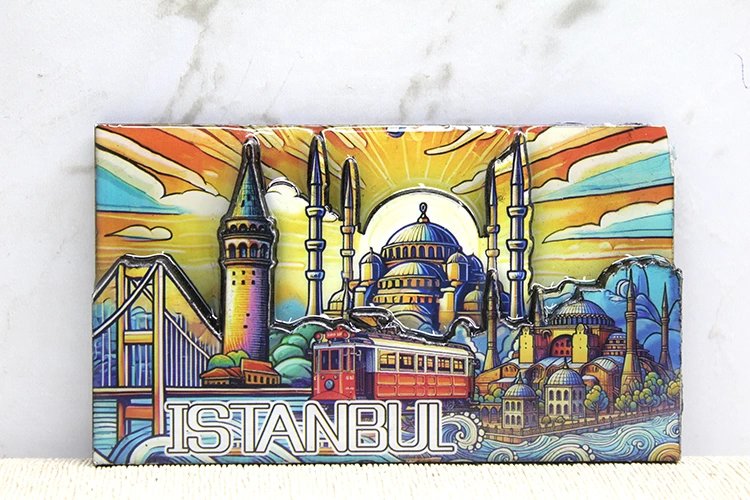 Ahşap İstanbul Temalı Magnet Alk4365 Ahşap İstanbul Temalı Magnet Alk4365