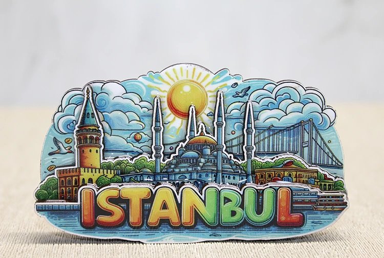 Ahşap İstanbul Temalı Magnet Alk4601 Ahşap İstanbul Temalı Magnet Alk4601