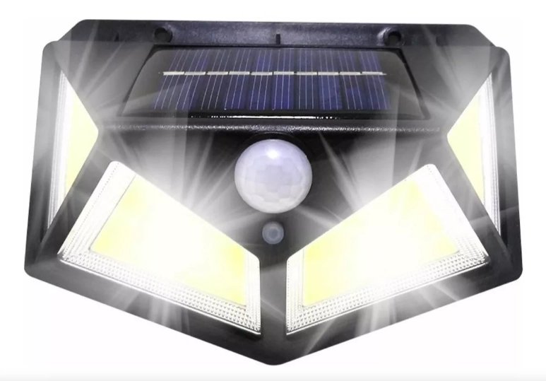 Solar Hareket Sensörlü Duvar Lambası 100 Led Mz-303