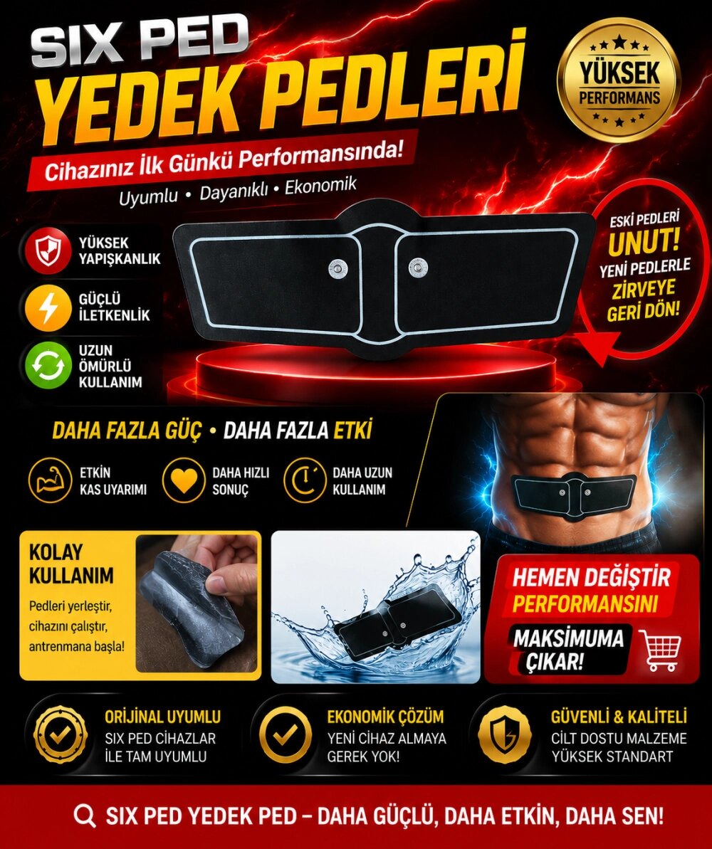 Six Ped Yedek Pedleri İle nızı Yenileyin, Antrenman Gücünü Artırın.