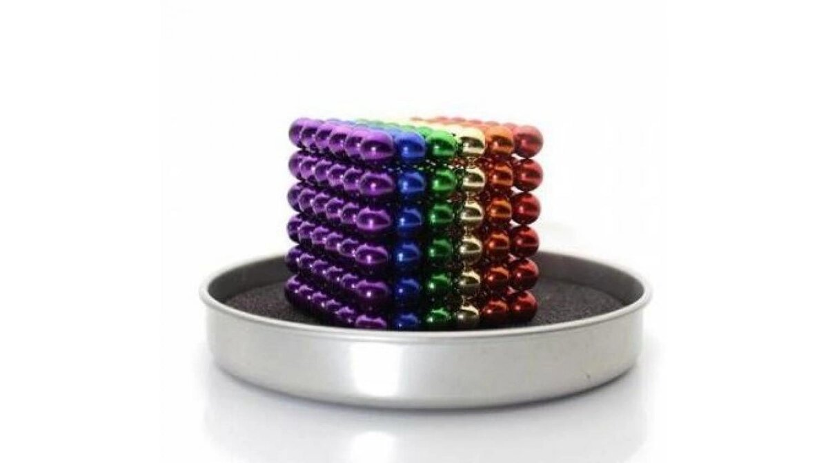 Renkli 216 Mıknatıs Neocube Mıknatıs 5mm Neodyum