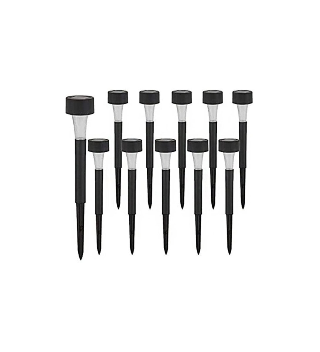 Güneş Enerjili Bahçe Lambası Plastik Saplama 10lu Set