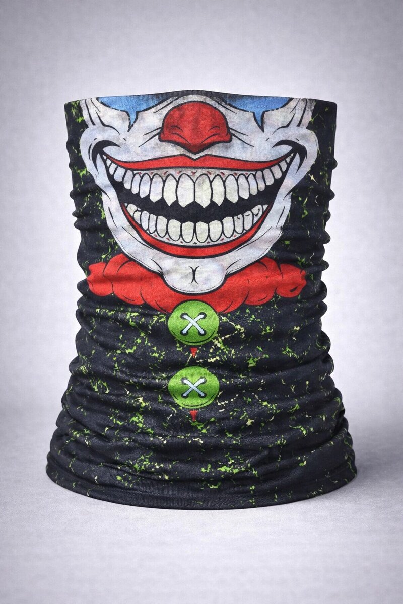 Joker Yüz Baskılı Baf Bandana - Çok Amaçlı Boyunluk Bandana 2 No Joker Yüz Baskılı Baf Bandana - Çok Amaçlı Boyunluk Bandana 2 No