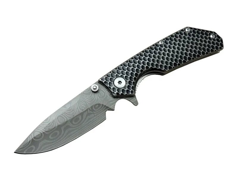 Damascus Dms 2 16 Gri Kamp Çakı 21cm- Yarı Otomatik, Kemerlikli, Metal Sap