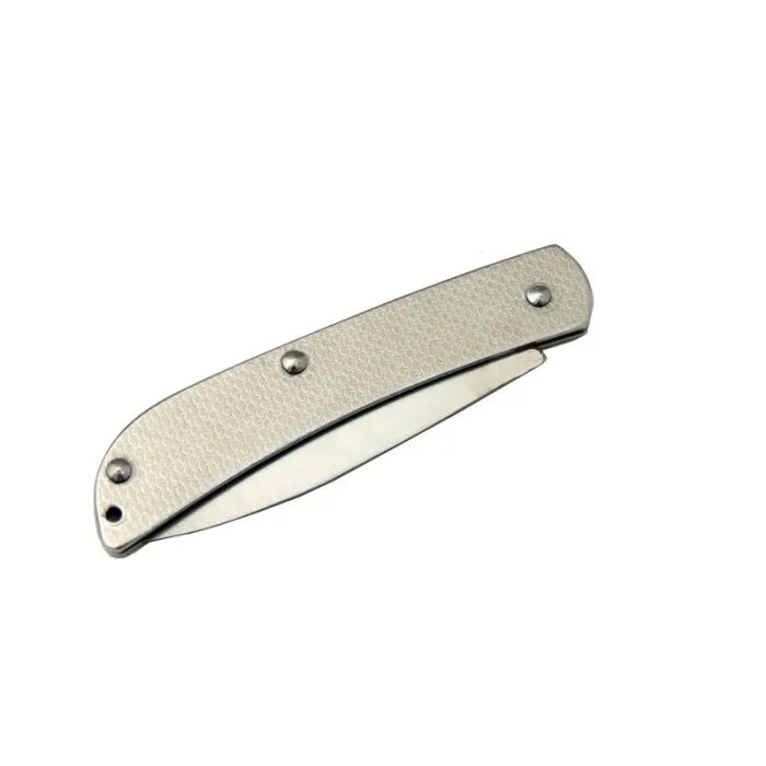 Metal Yerli Akarsu 15,5 Cm Kamp / Outdoor Çakı  - Yarı Otomatik