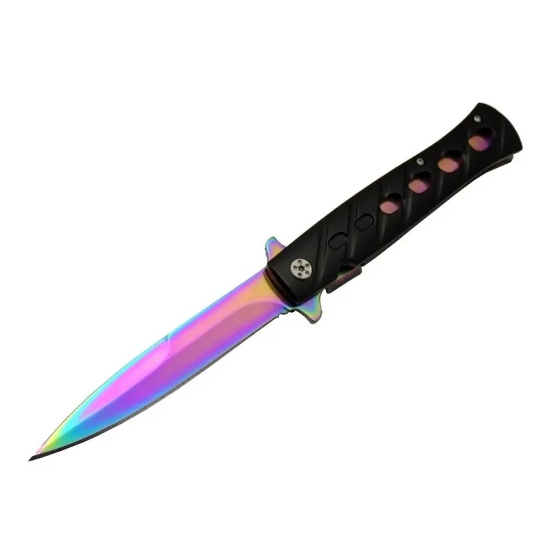 Venom K033 Gökkuşağı Kamp Çakı 23cm- Yarı Otomatik, Kemerlikli Venom K033 Gökkuşağı Kamp Çakı 23cm- Yarı Otomatik, Kemerlikli