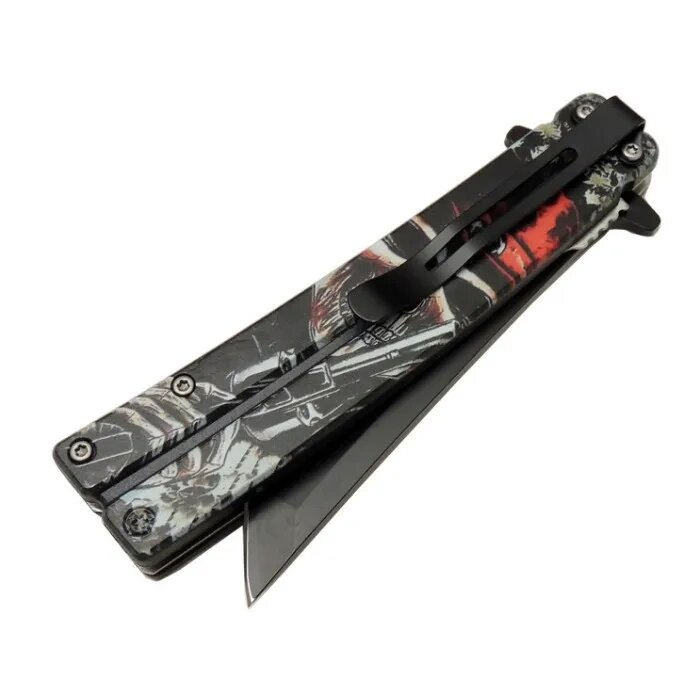 Kelebek Çakı Tanto 22,5 Cm , Kemerlikli Kelebek Çakı Tanto 22,5 Cm , Kemerlikli