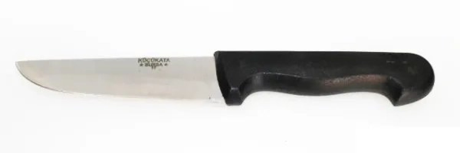 Bursa Kalın Küt Kasap Bıçağı No:1, 13 Cm - Plastik Sap