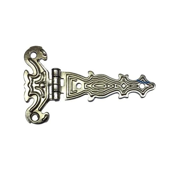 Dekoratif,  Tek Kuyruklu Menteşe - 40x68 Mm, Küçük, Nikel, 100 Adet