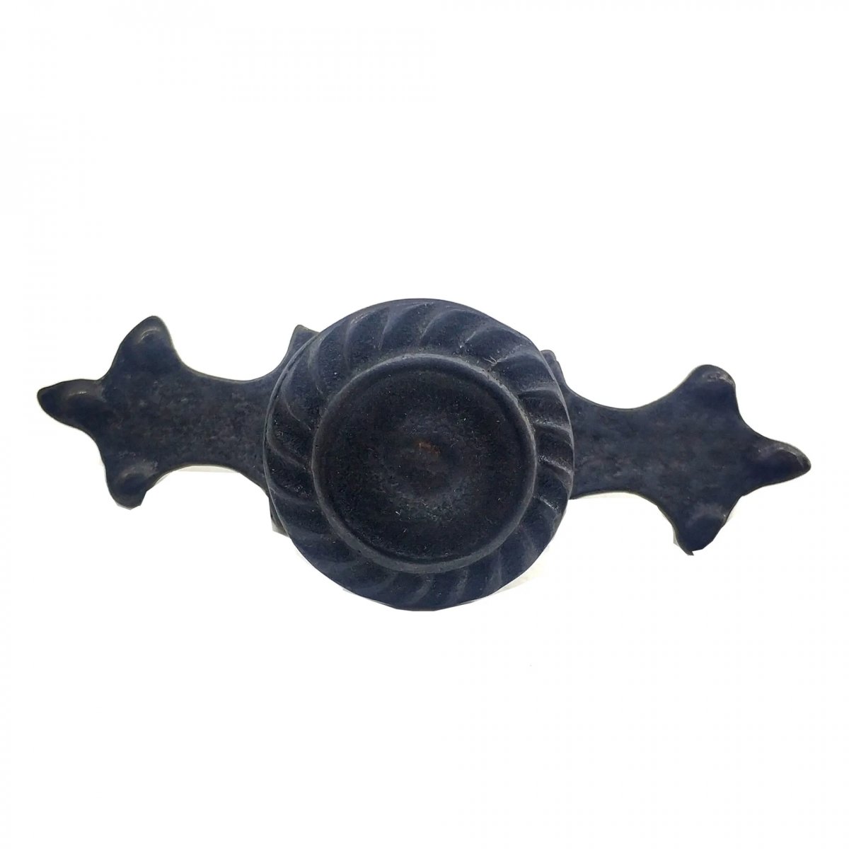 Antika Tarz Dekoratif Pirinç Çizgili Düğme - 35x100 Mm, Büyük, Oksit