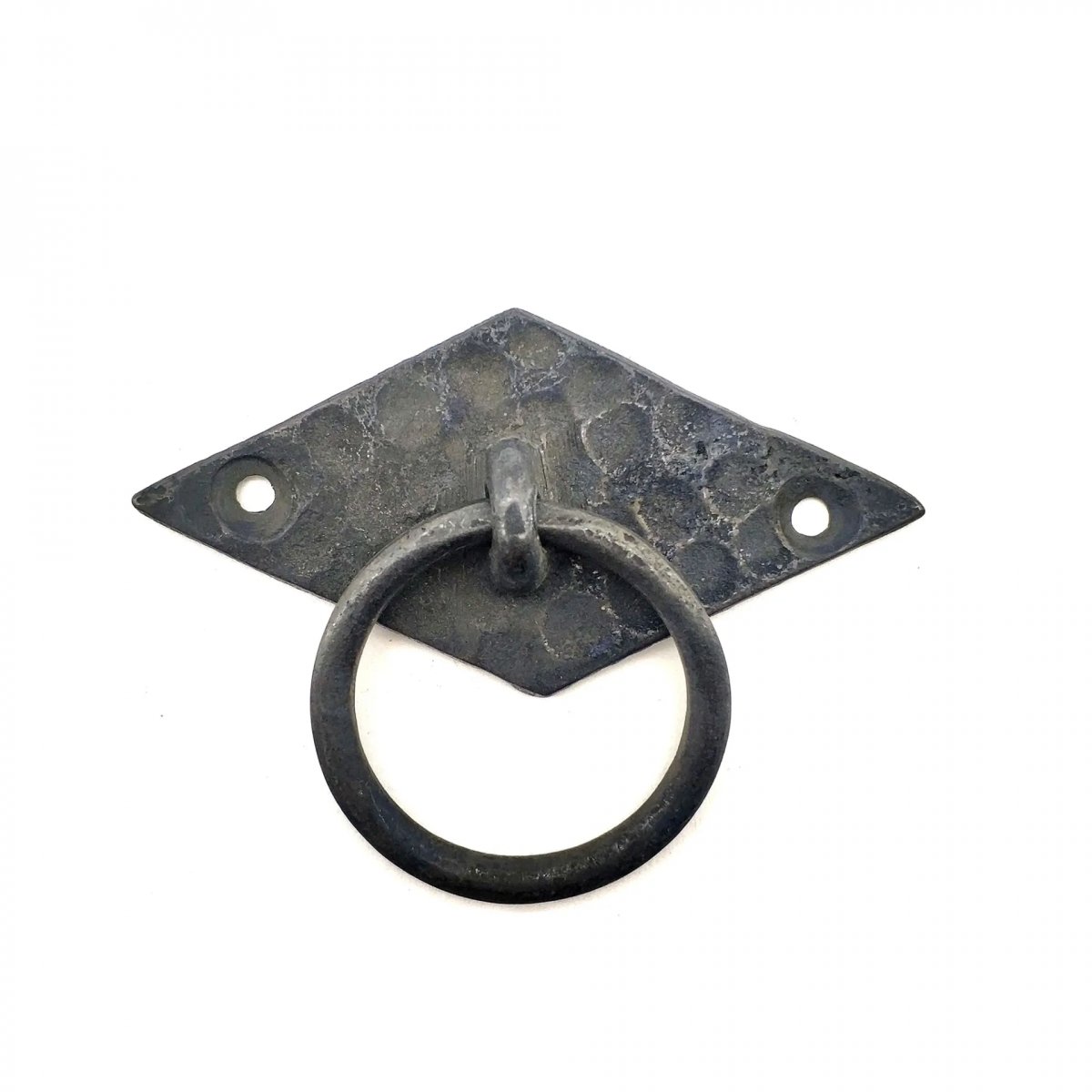Antika Tarz Dekoratif Pirinç Yan Bakla Kapı Kulbu - 41x82 Mm, Oksit
