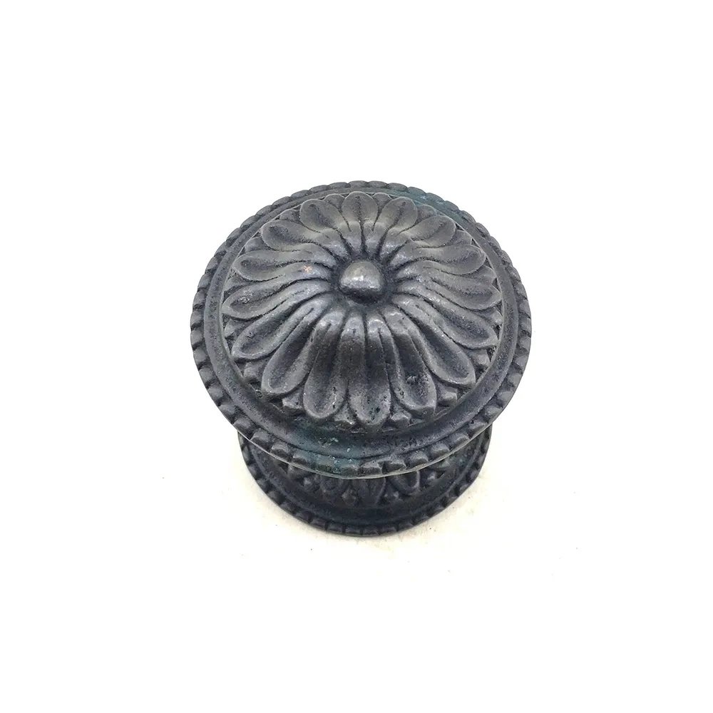 Antika Tarz Dekoratif Pirinç  Kapı Babası - 73mm, Oksit