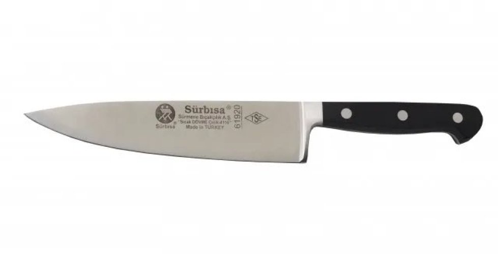 61920 - Sürmene Sıcak Dövme Şef Bıçağı 18 Cm