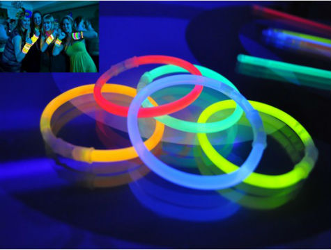 CLZ174 10 Adet Glow Stick Bracelet Fosforlu Kırılan Çubuk Bileklik