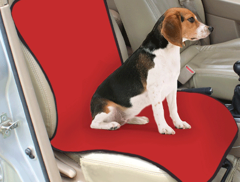 Evcil Hayvan Tekli Araç Koltuk Kılıfı - Kırmızı (CLZ)