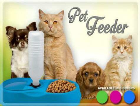 FinePet Kedi ve Köpek İçin Otomatik Su ve Mama Kabı (CLZ)