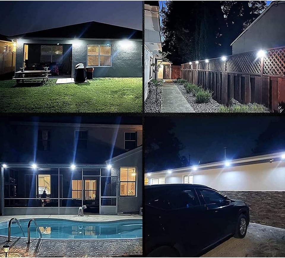 100 Led DIŞ Mekan Solar Aydınlatma Fotoselli Solar Lamba Hareket Sensörlü