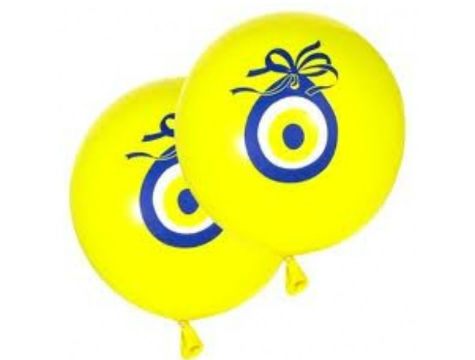 Nazar Boncuğu Desenli Balon - 100 Adet (CLZ)