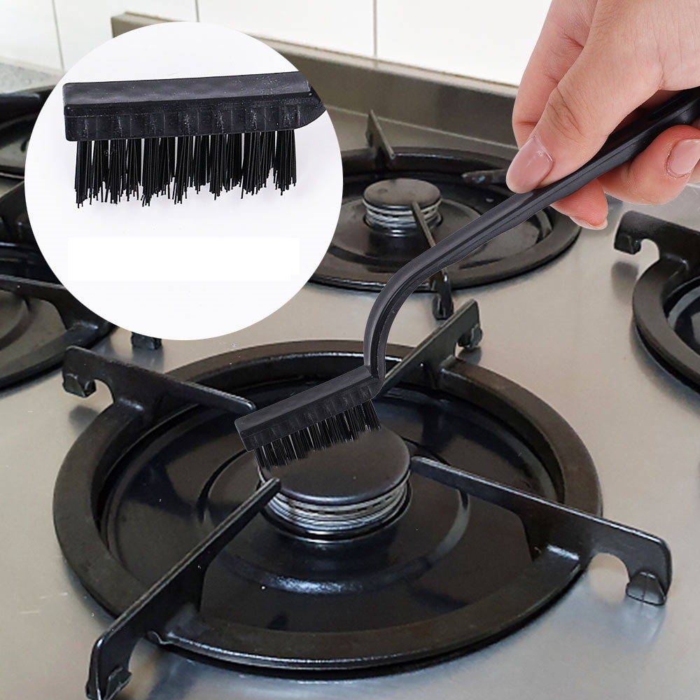 CLZ174 3 Lü Detay Temizlik Fırça Seti  Araba -Mutfak Ocak - Fayans Temizlik Fırça (Bakır- Demir- Plastik)