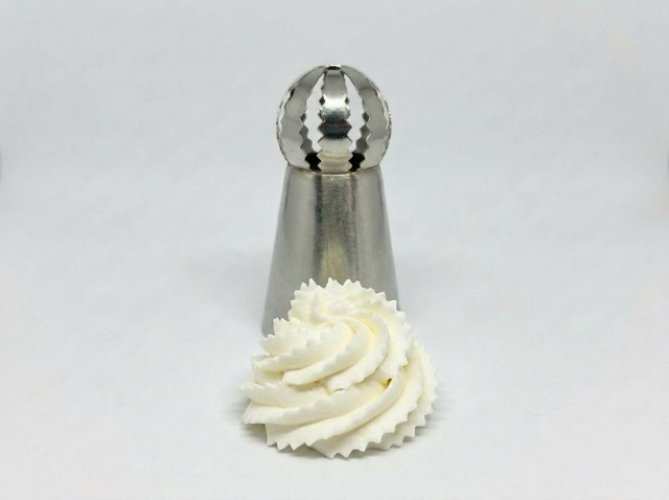 5'li Profesyonel Rus Top Duy Ucu Seti – 5.9 cm Büyük Boy Paslanmaz Çelik Krema Sıkma ve Fırfır Uçları