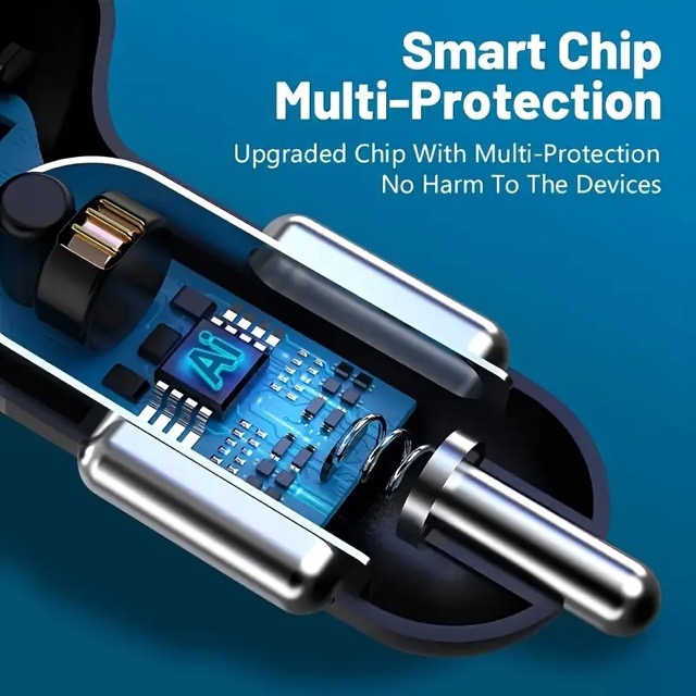6 Portlu Hızlı Araç Şarj Cihazı – 4 USB + 2 Type-C Çıkışlı Dijital Göstergeli Oto Şarjı 6 Portlu Hızlı Araç Şarj Cihazı – 4 USB + 2 Type-C Çıkışlı Dijital Göstergeli Oto Şarjı