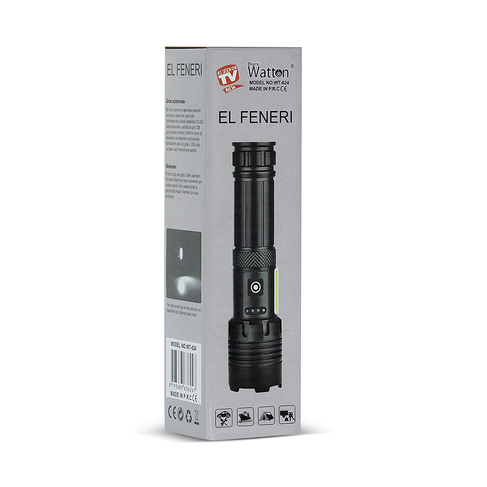 7 Mod TX6 Powerbank El Feneri WT-624