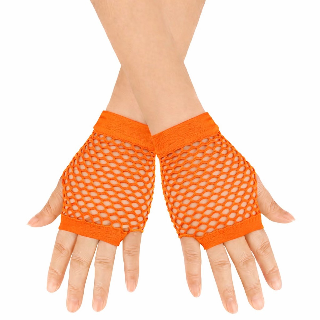 80’ler 90’lar Retro Neon Turuncu File Parmaksız Kısa Eldiven 11 cm 80’ler 90’lar Retro Neon Turuncu File Parmaksız Kısa Eldiven 11 cm