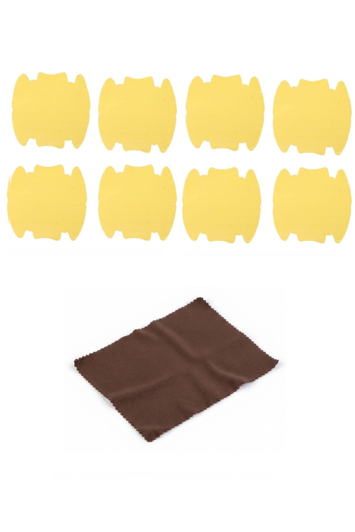 9lu Set Araba Kapı Kolu Koruyucu Çizilme Önleyici Şeffaf Sticker Film Koruma Seti