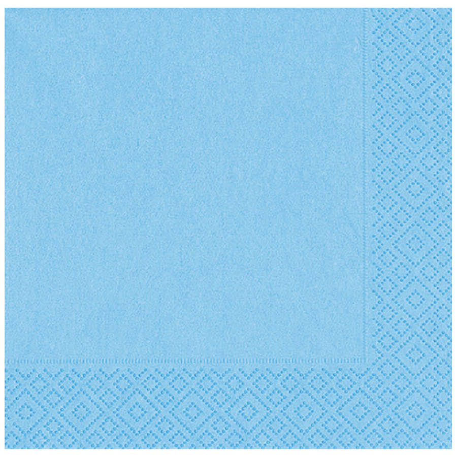 Açık Mavi Çift Katlı Kağıt Peçete 20 Ade (CLZ)