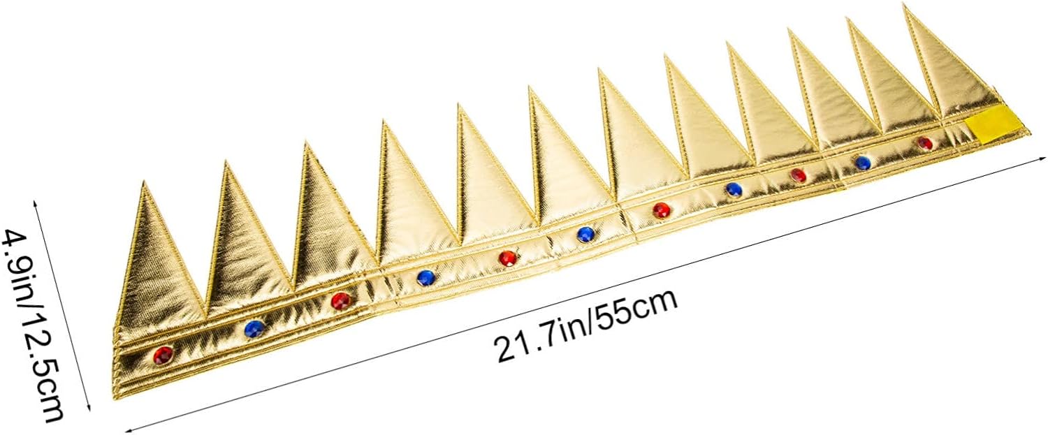 Altın Renk Eva Yumuşak Kral Kraliyet Tacı Yetişkin Çocuk Uyumlu 55 cm (CLZ)