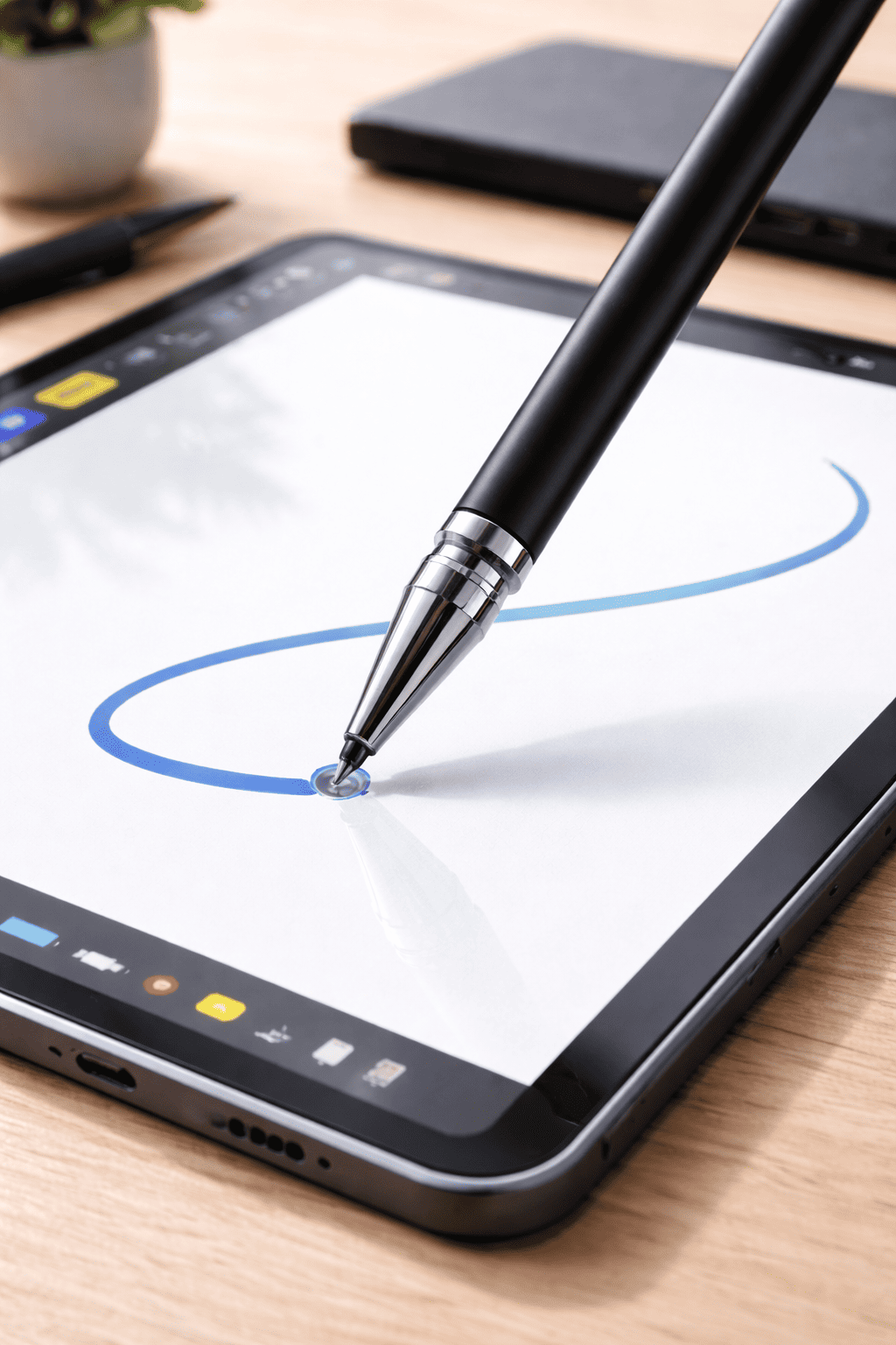 Blackview Tab 8 LTE Uyumlu Dokunmatik Stylus Kalem Disk Uçlu Hassas Tablet Telefon Çizim Kalemi