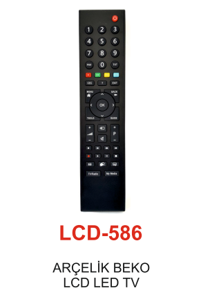 CLZ174 Arçelik - Beko Lcd - Led Tv Kumandası - LCD 586