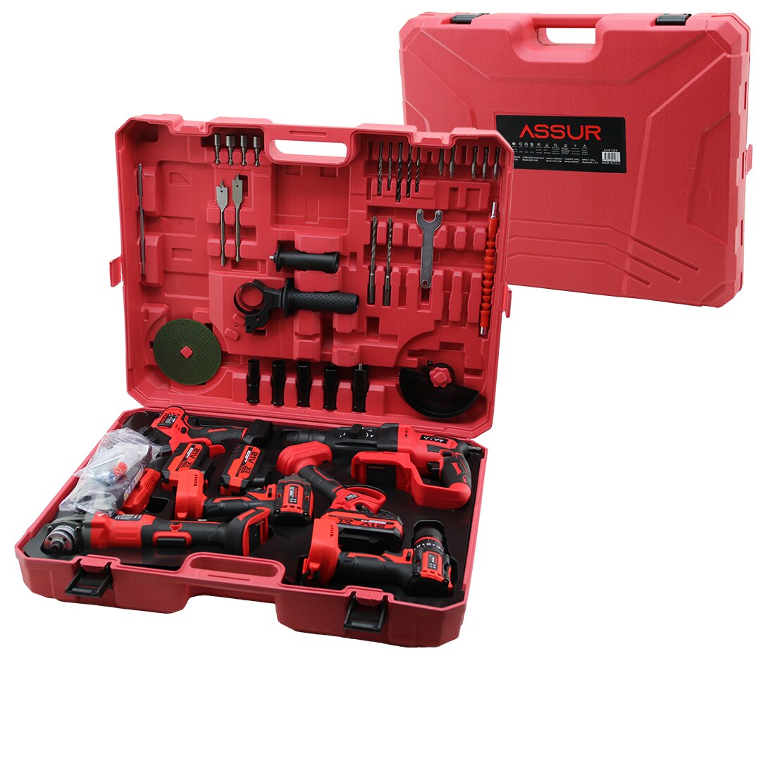 6PCS USTA ELEKTRİKLİ ALET SETİ ŞARJLI 21V SPRAL TAŞLAMA HİLTİ  BAĞ MAKAS SOMUN SÖKME