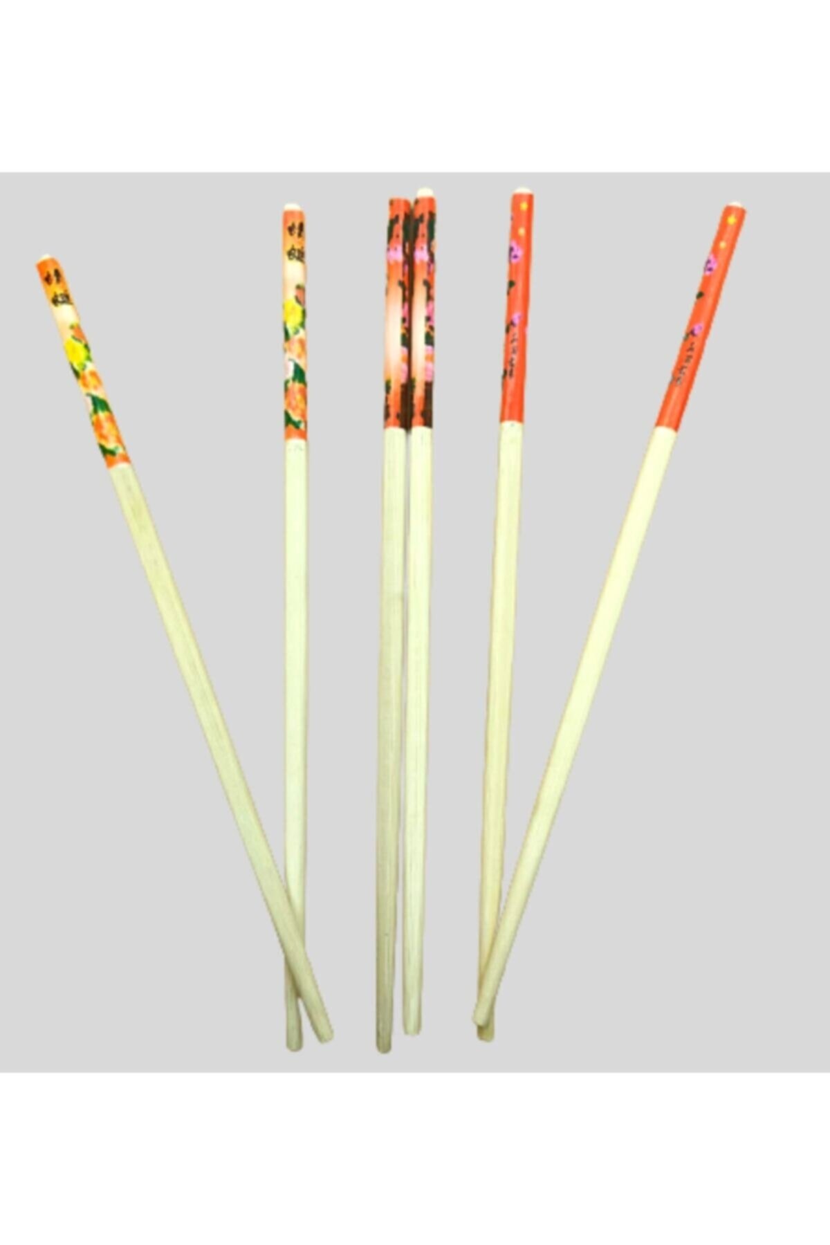 CLZ174 Bambu Chopstick Çubuk Yemek Çubuğu Yıkanabilir Tekrar Kullanılabilir (3 Çift- 6 Adet )