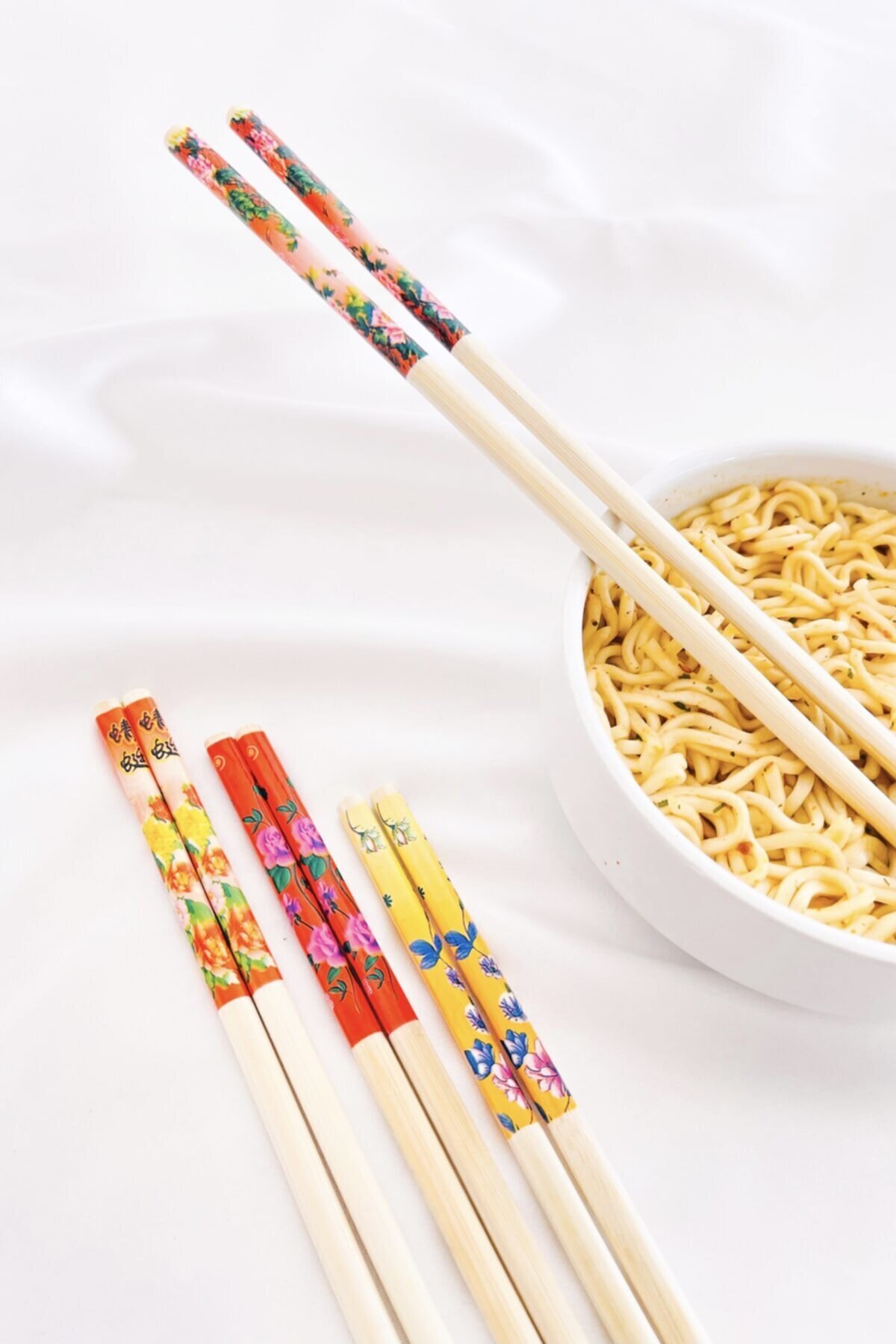 CLZ174 Bambu Chopstick Çubuk Yemek Çubuğu Yıkanabilir Tekrar Kullanılabilir (10 Çift- 20 Adet )