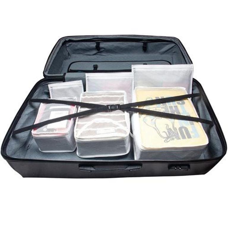 CLZ174 Bavul İçi Düzenleyici Valiz  Organizer 6 lı Set - Çizgili