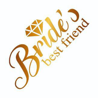 Bekarlığa Veda Partisi Bride&#39;s Best Friends Dövmesi Altın Renk  (CLZ)