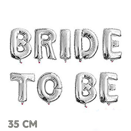 Bekarlığa Veda Partisi Bride To Be Folyo Balon Gümüş Renk 35 cm (CLZ)