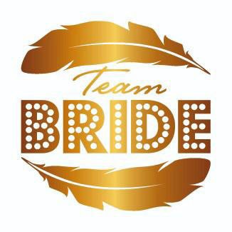 Bekarlığa Veda Partisi Team Bride Dövmesi Altın Renk  (CLZ)