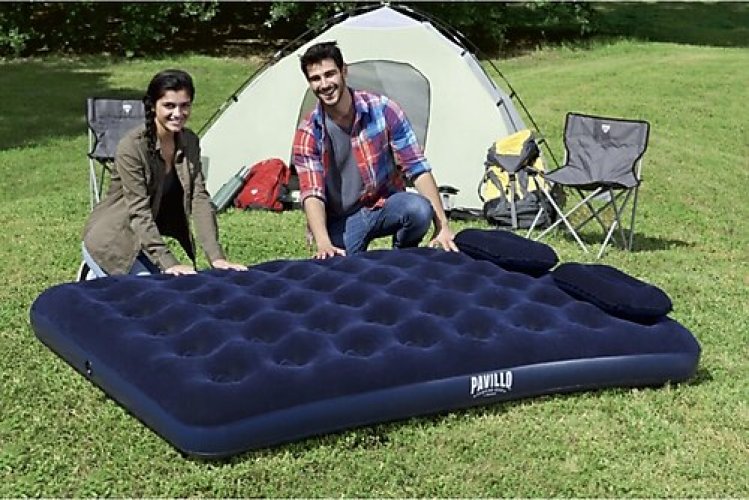 Bestway 67374 Çift Kişilik Şişme Yatak (203cmx152cmx22cm) -2 Adet Yastık Ve El Pompası Hediye Bestway 67374 Çift Kişilik Şişme Yatak (203cmx152cmx22cm) -2 Adet Yastık Ve El Pompası Hediye