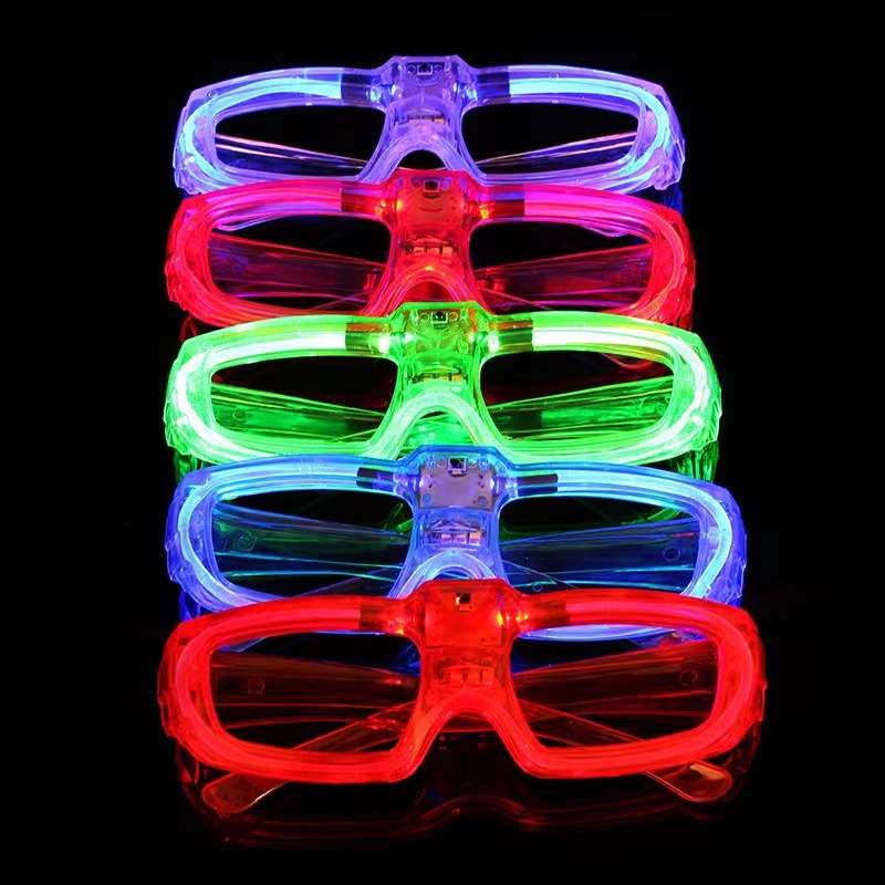 Beyaz LED Işıklı Parti Gözlüğü 3 Modlu – Glow & Gece Eğlence Gözlüğü