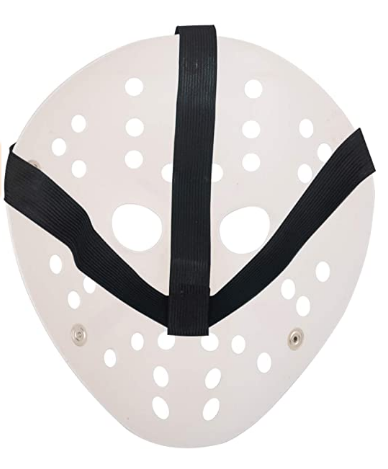 Beyaz Renk Kırmızı Çizgili Tam Yüz Hokey Jason Maskesi Hannibal Maskesi (CLZ)