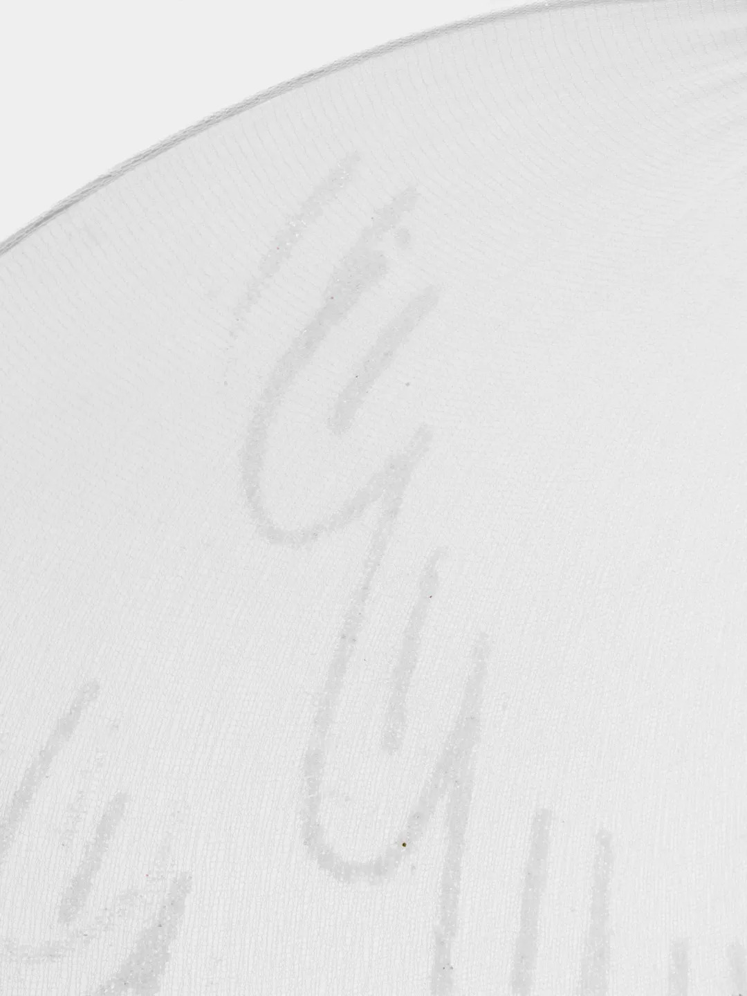 Beyaz Renk Ortası Beyaz Tüylü Tül Peri Kanadı 40x50 cm (CLZ)