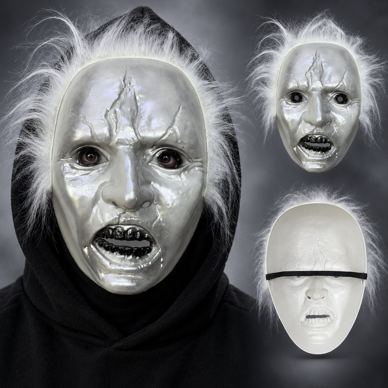 Beyaz lı Michael Myers Plastik Karakter Maskesi