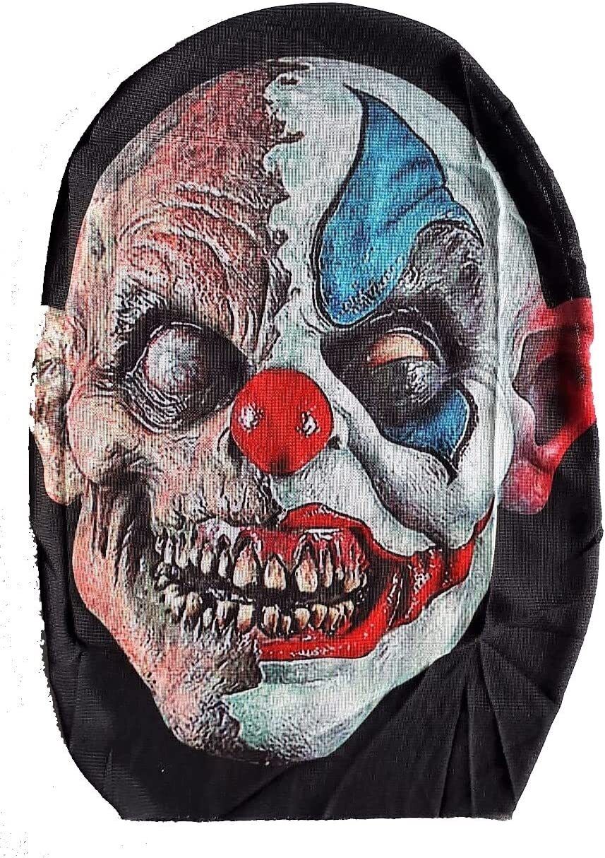 Kafaya Tam Geçmeli Bez Joker Maskesi - Streç Korku Maskesi - 3D Baskılı Maske Model 1 (CLZ)
