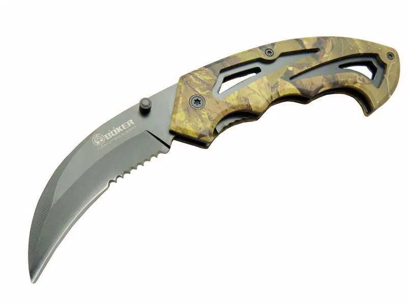 Böker 2-6 Karambit Outdoor Çakı 19 cm - Plastik Kamuflaj Saplı Böker 2-6 Karambit Outdoor Çakı 19 cm - Plastik Kamuflaj Saplı