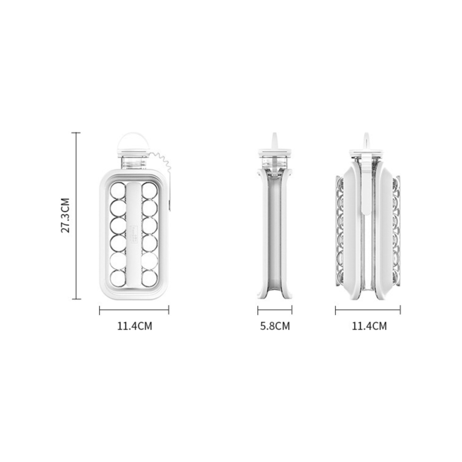Buz Topu Kalıp 2 In 1 Buz Küpü Maker Su Şişesi