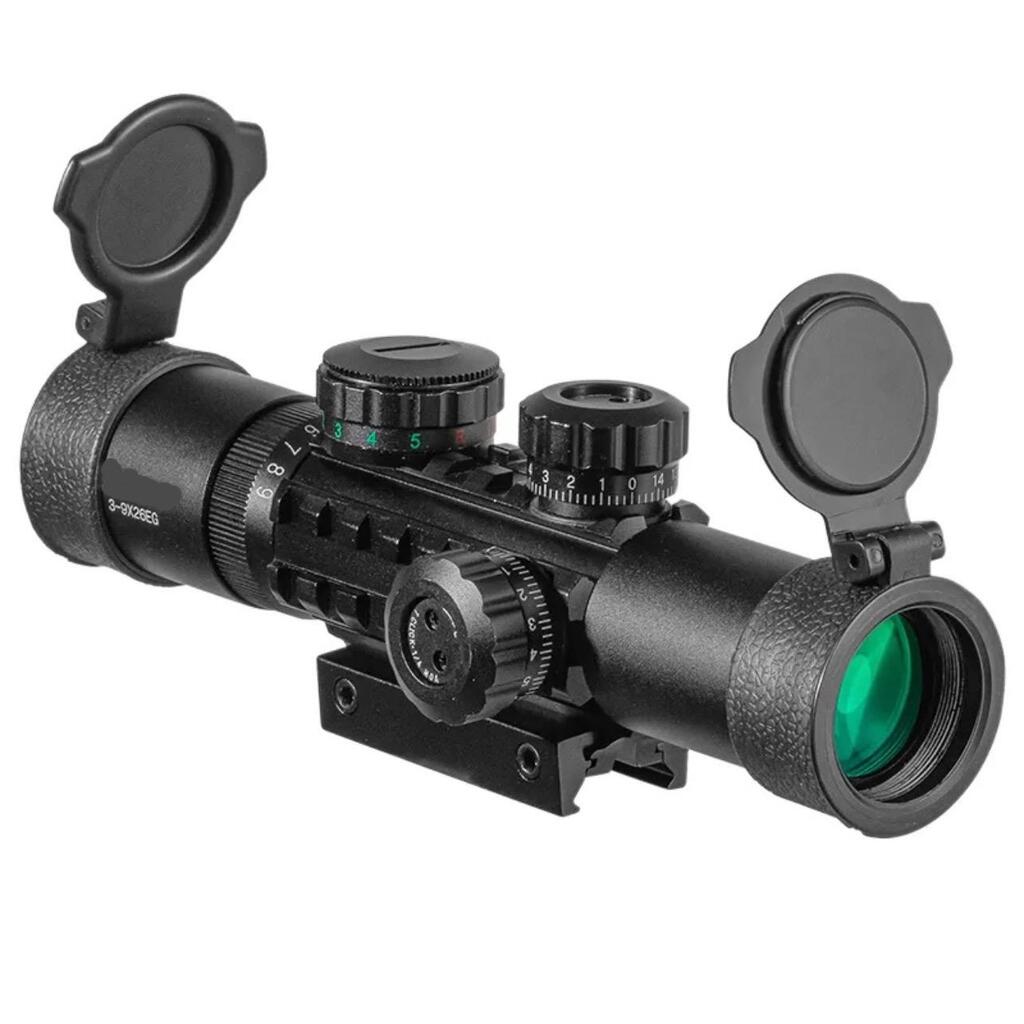 C3-9X26 EG Raylı Çift ışıklı Av Dürbünü  11mm/22mm