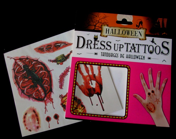 Cadılar Bayramı Halloween Dövme Tattoos 12li Karışık Model (CLZ)